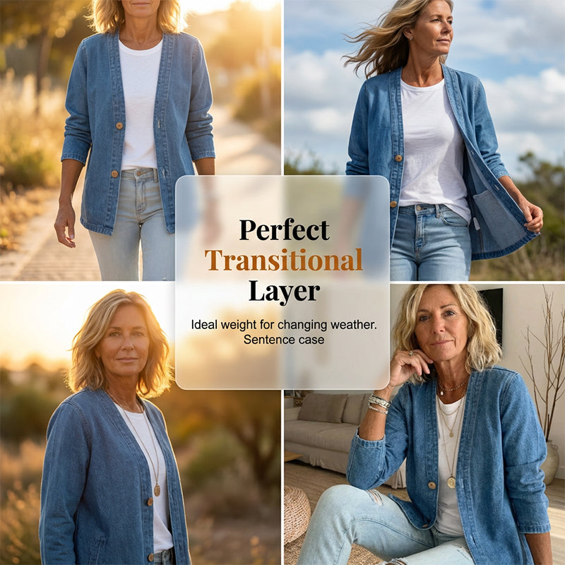 New Arrival Women's Classic Button Front Denim Jacket