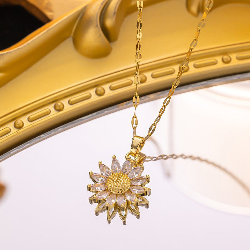 Collier pendentif tournesol NOW pour femme