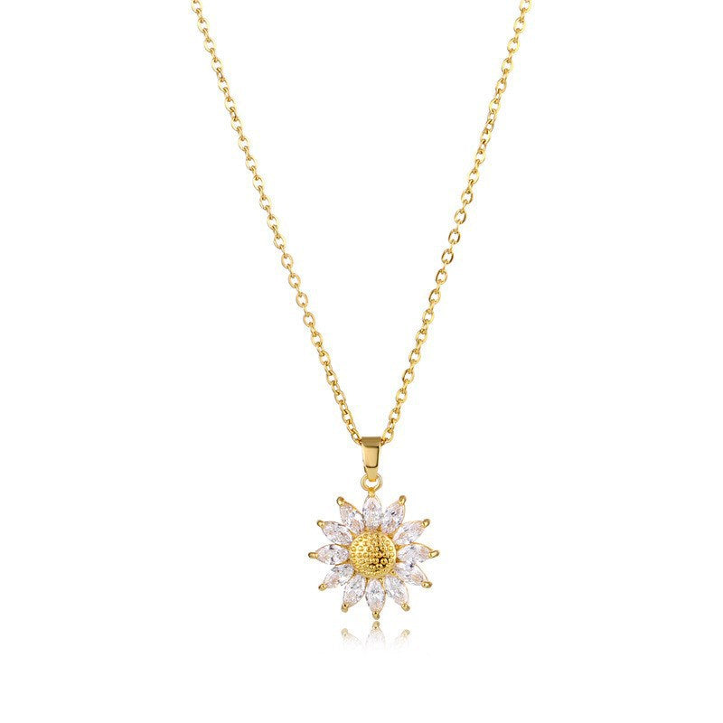 Collier pendentif tournesol NOW pour femme