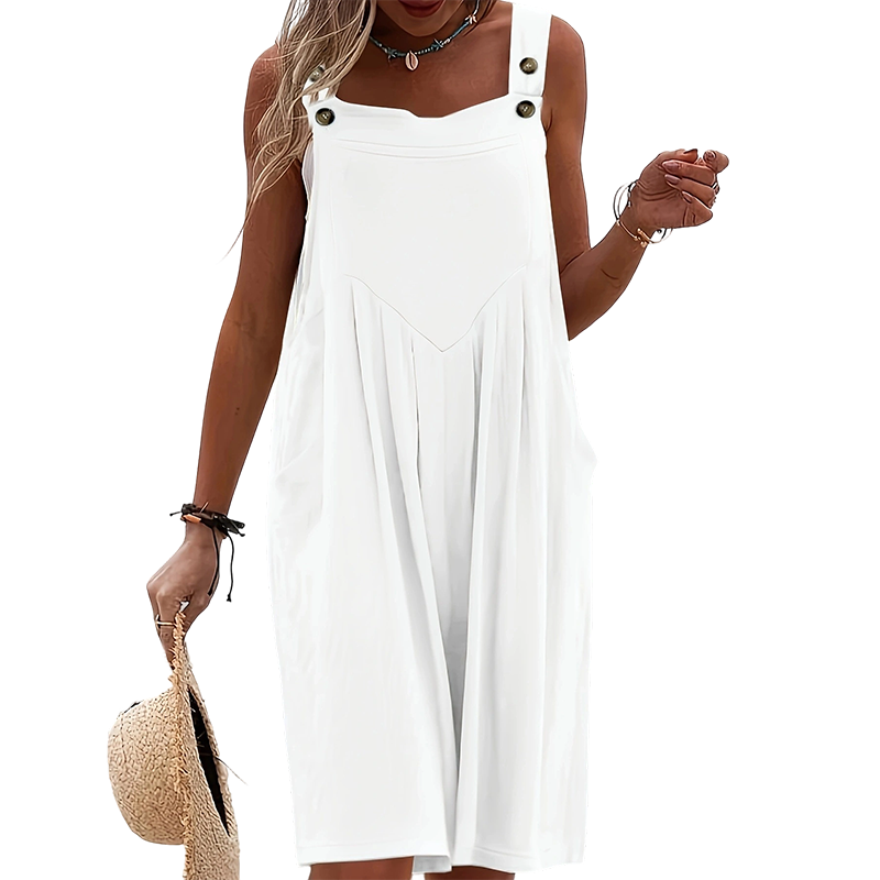 Mouwloze jumpsuit met wijde pijpen voor zomerse briesjes