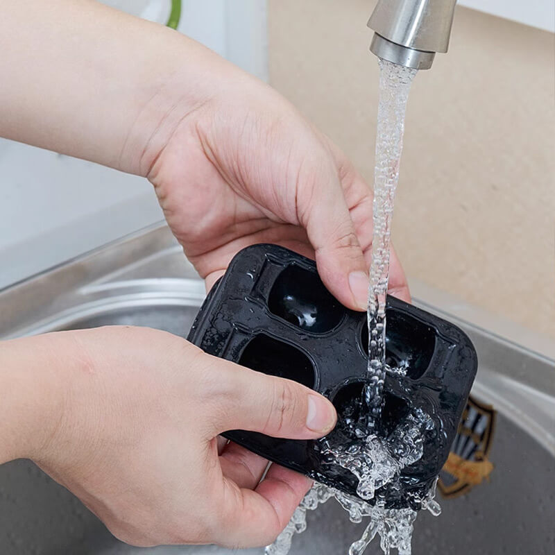 Vaschetta per cubetti di ghiaccio a forma di teschio in silicone FreeDIY