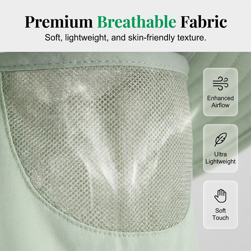 Outdoor Sun Protection Hat with Face & Neck Flap