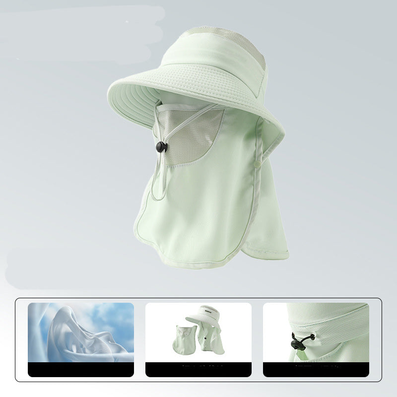 Outdoor Sun Protection Hat with Face & Neck Flap