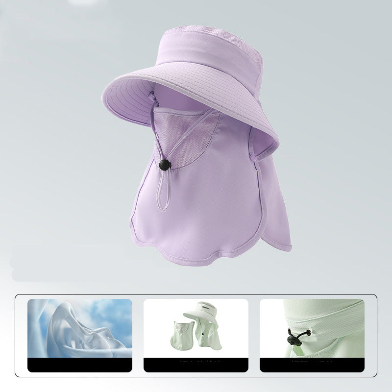 Outdoor Sun Protection Hat with Face & Neck Flap