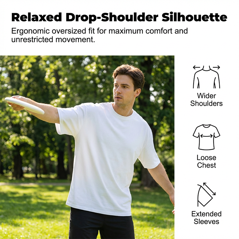 Men's Heavyweight Oversized Drop-Shoulder T-Shirt