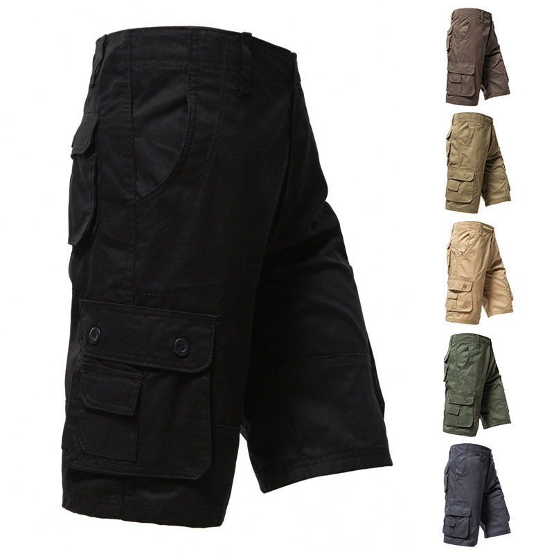 Pantaloncini cargo da uomo per attività all'aperto - Multitasche e traspiranti