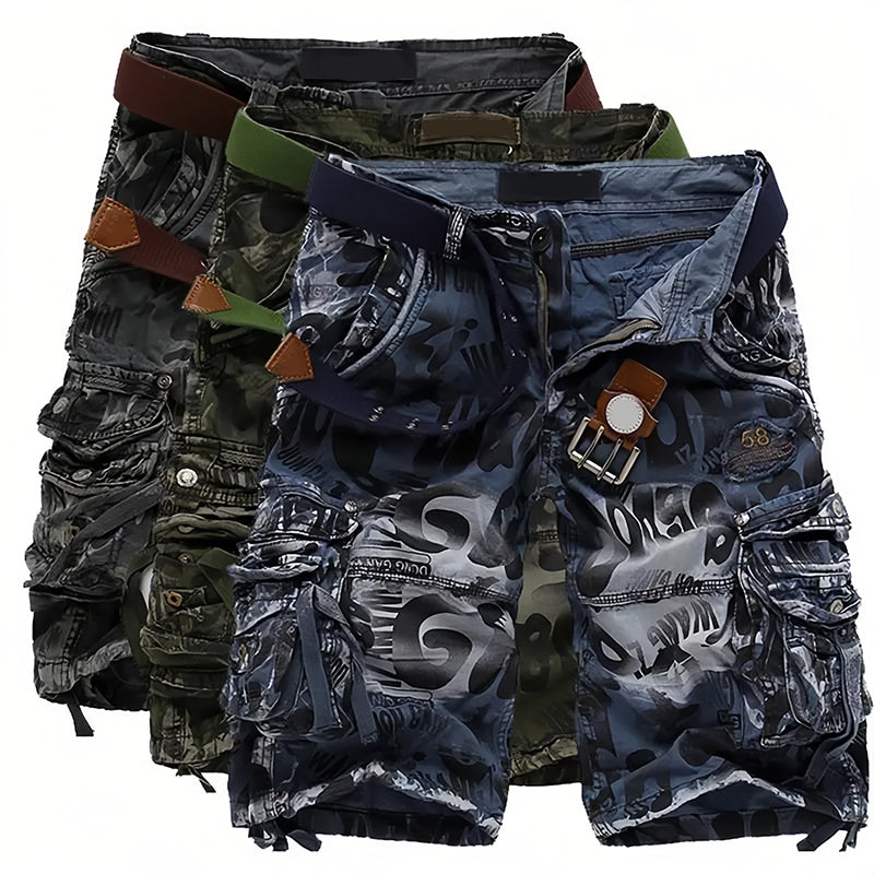 Cargo­shorts voor heren met meerdere zakken - klassieke stijl, duurzame katoenmix en veelzijdig voor werk en buitenactiviteiten