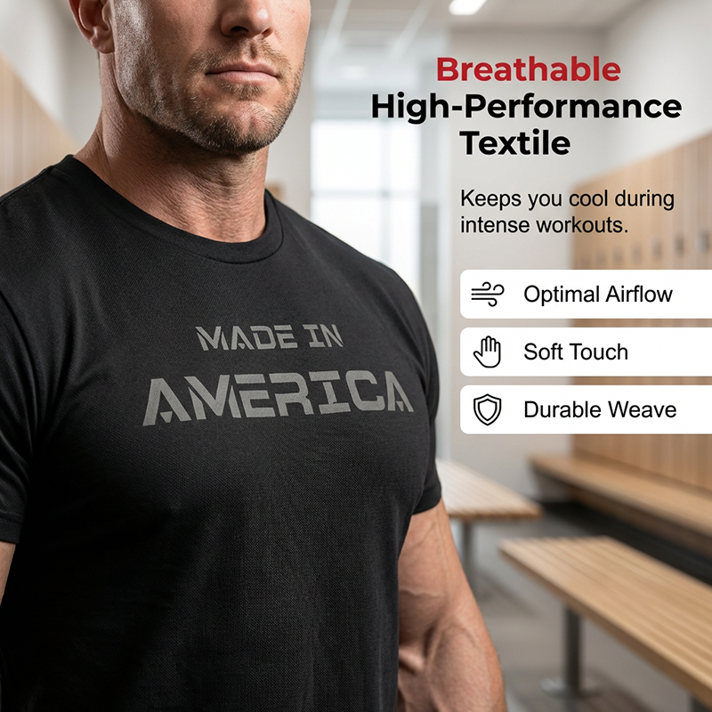 Novità: T-shirt da uomo dal taglio atletico, girocollo - cotone traspirante
