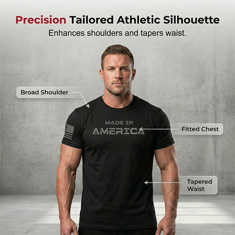 Novità: T-shirt da uomo dal taglio atletico, girocollo - cotone traspirante