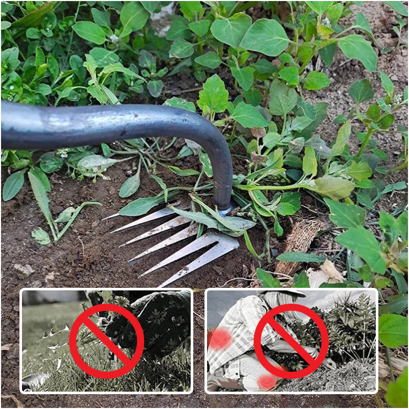 Handmatig gereedschap voor het verwijderen van onkruid in gazon en tuin
