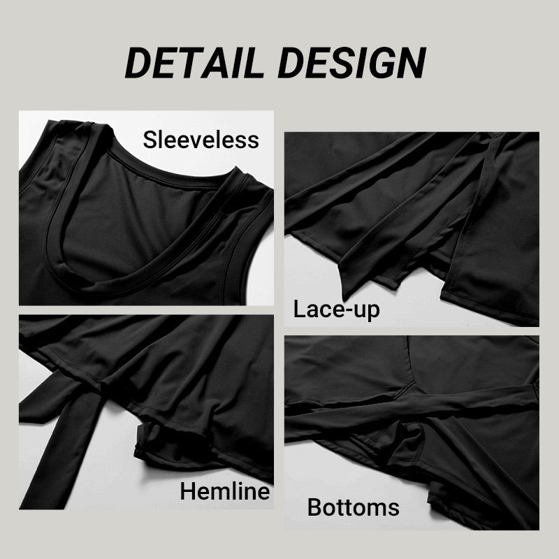 Women¡¯s Solid Knot Wrap Sports Jumpsuits