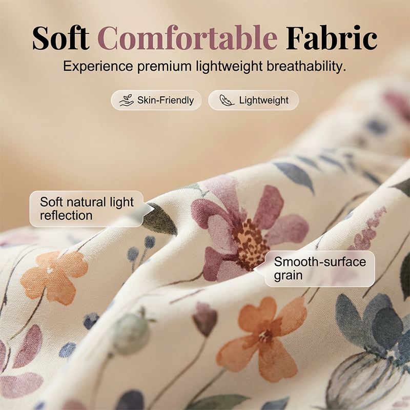 Women's V-Neck Floral Print Button-Down Blouse