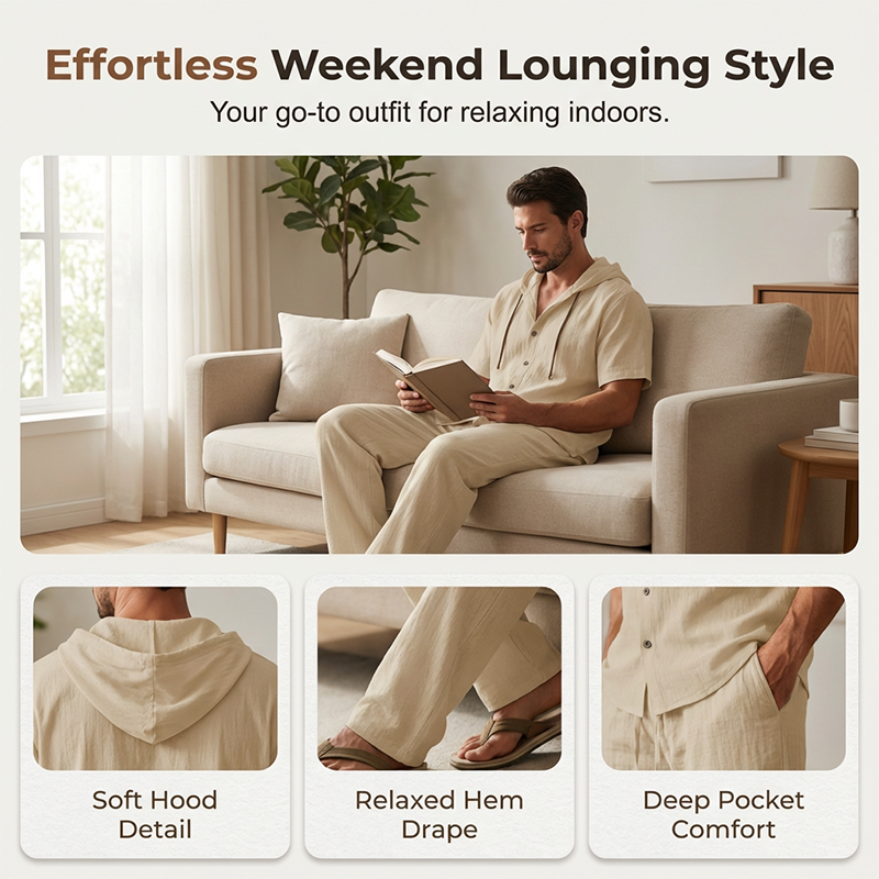 Voordelige deal-herenoutfit met casual hoodie en broek
