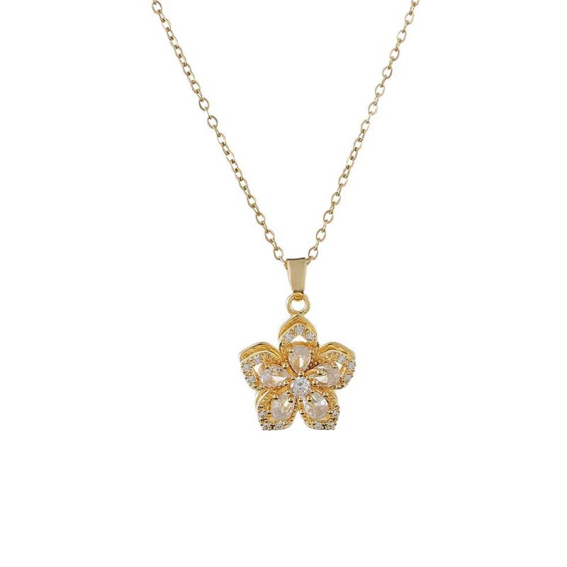 Free Women's Romantic Blossom Pendant Necklace