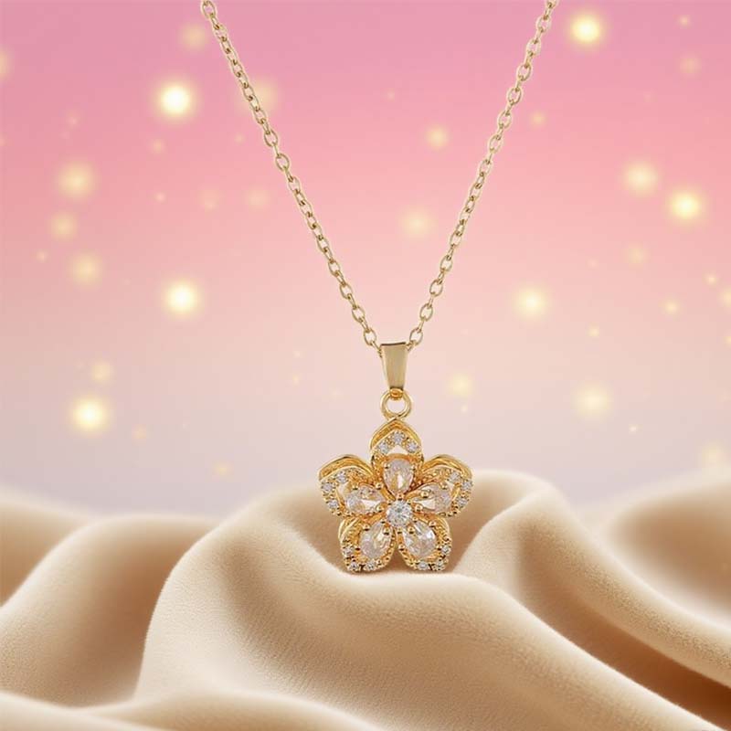 Free Women's Romantic Blossom Pendant Necklace