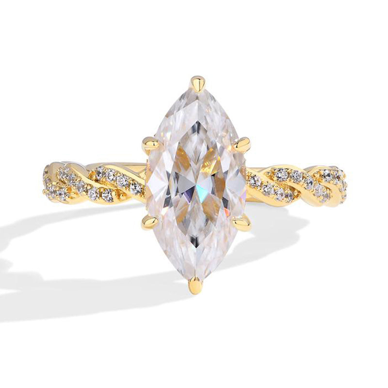 Elegante sprankelende ring met kubische zirkonia