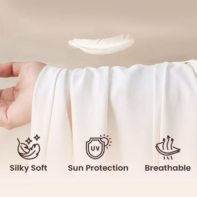 Pantalones de pierna ancha y cintura alta para mujer - Corte fluido, tejido ligero
