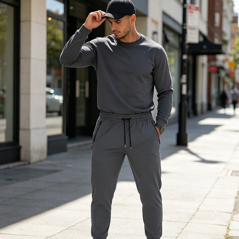 Sportbroek voor heren met sneldrogende stof en comfort voor de hele dag