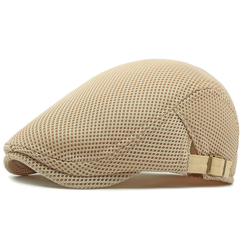Casquette plate respirante avec sangle réglable ¨C tissu en mesh, style Ivy classique et bandeau anti-transpiration intégré