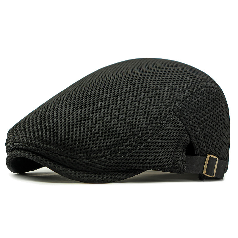 Casquette plate respirante avec sangle réglable ¨C tissu en mesh, style Ivy classique et bandeau anti-transpiration intégré