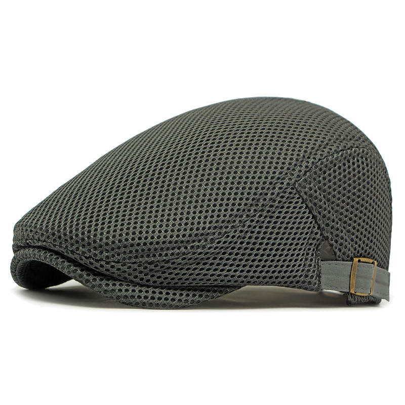 Casquette plate respirante avec sangle réglable ¨C tissu en mesh, style Ivy classique et bandeau anti-transpiration intégré