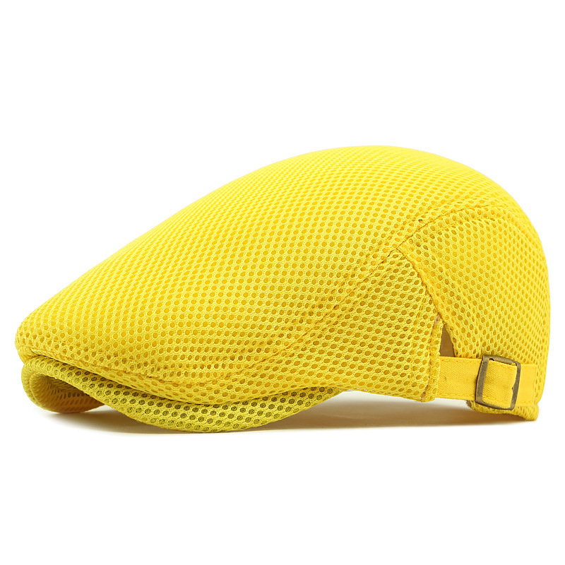 Casquette plate respirante avec sangle réglable ¨C tissu en mesh, style Ivy classique et bandeau anti-transpiration intégré
