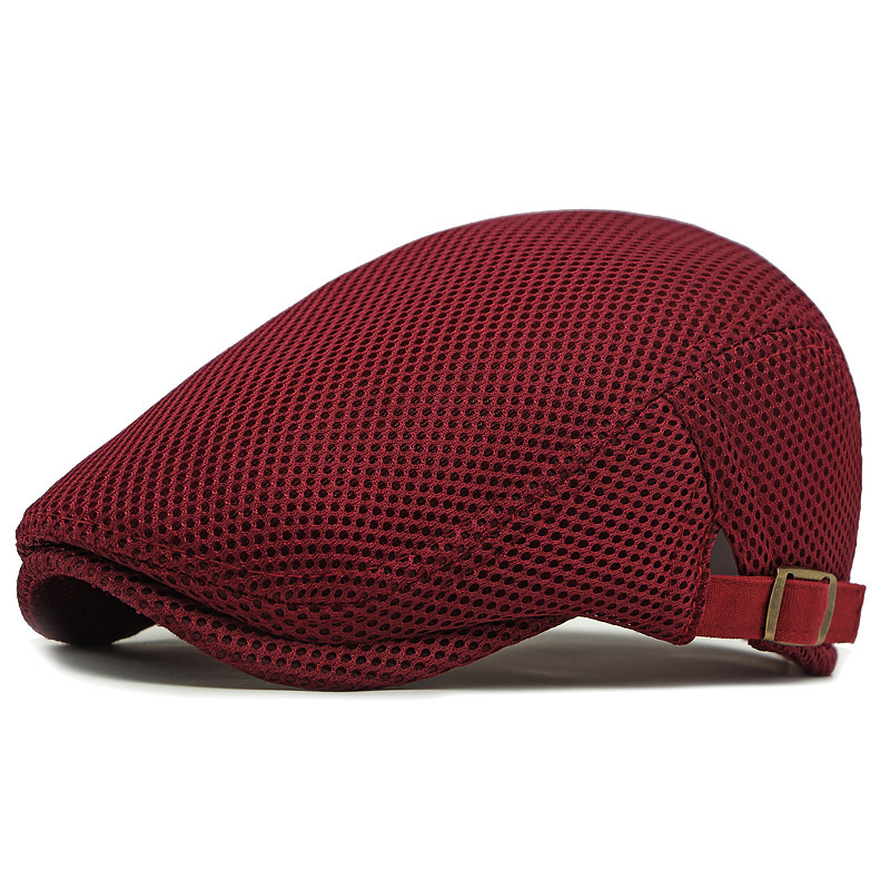 Casquette plate respirante avec sangle réglable ¨C tissu en mesh, style Ivy classique et bandeau anti-transpiration intégré