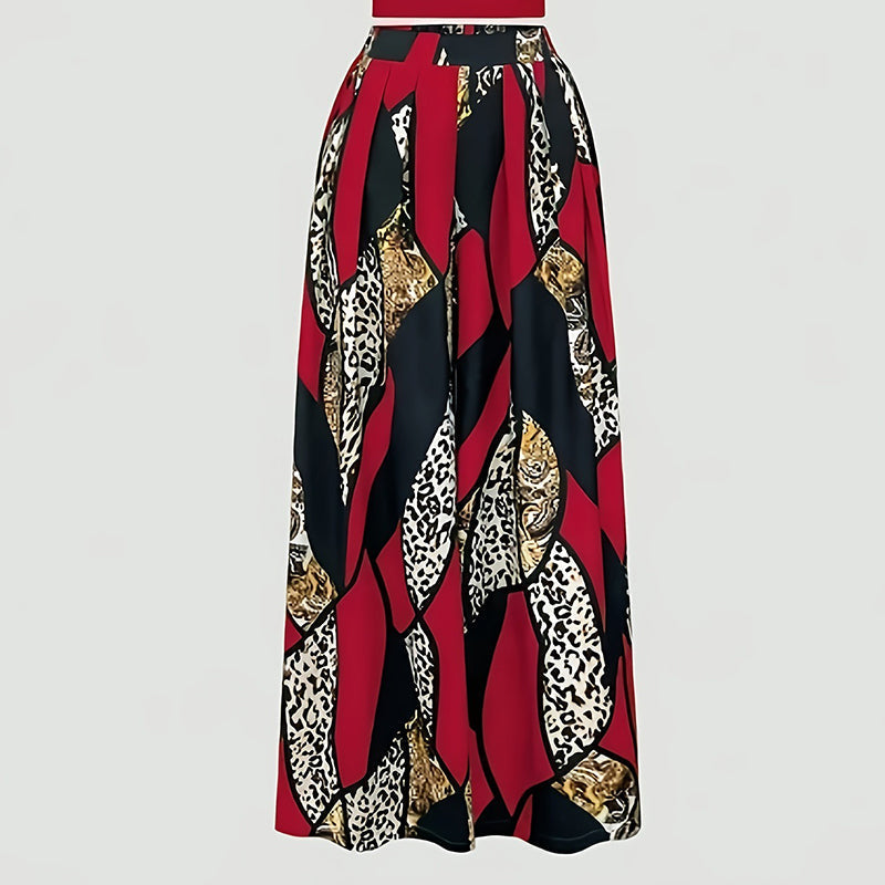 Women's Top & Wide-Leg Pants 2-Piece Set