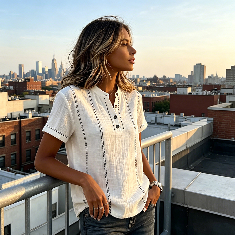 Women's Casual Short Sleeve Top