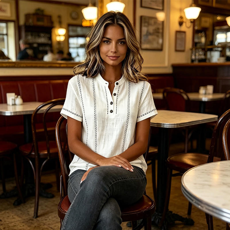 Women's Casual Short Sleeve Top