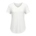 Casual T-shirt met V-hals en korte mouwen voor dames