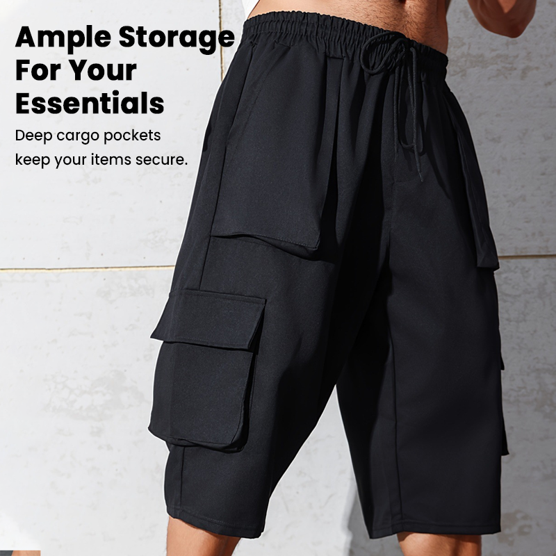 Casual cargo-capribroek voor heren