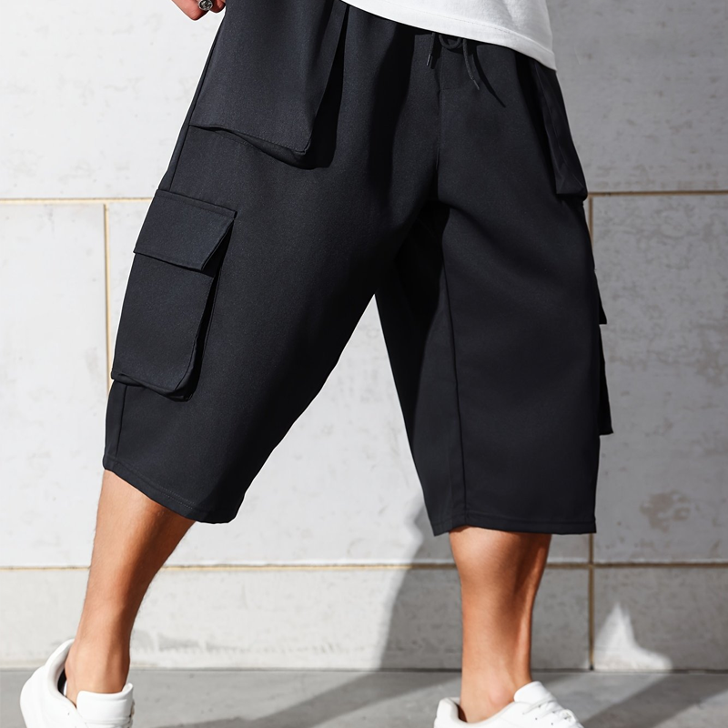 Men's Casual Cargo Capri Shorts