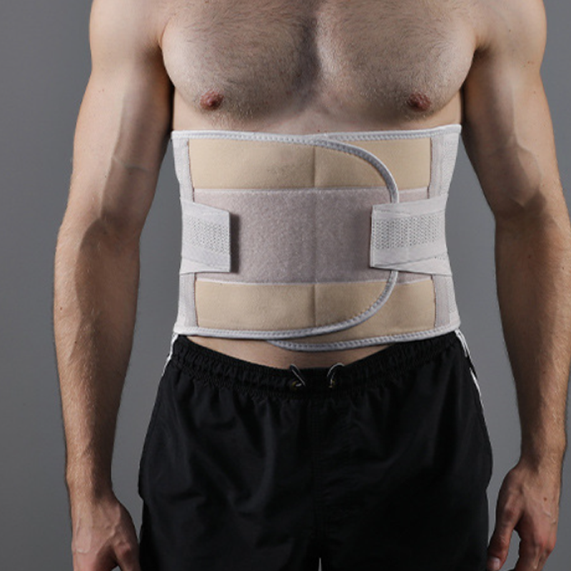 Ceinture dorsale de compression à double sangle avec renforts amovibles