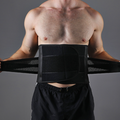 Fascia lombare compressiva a doppia cinghia con stecche di supporto rimovibili