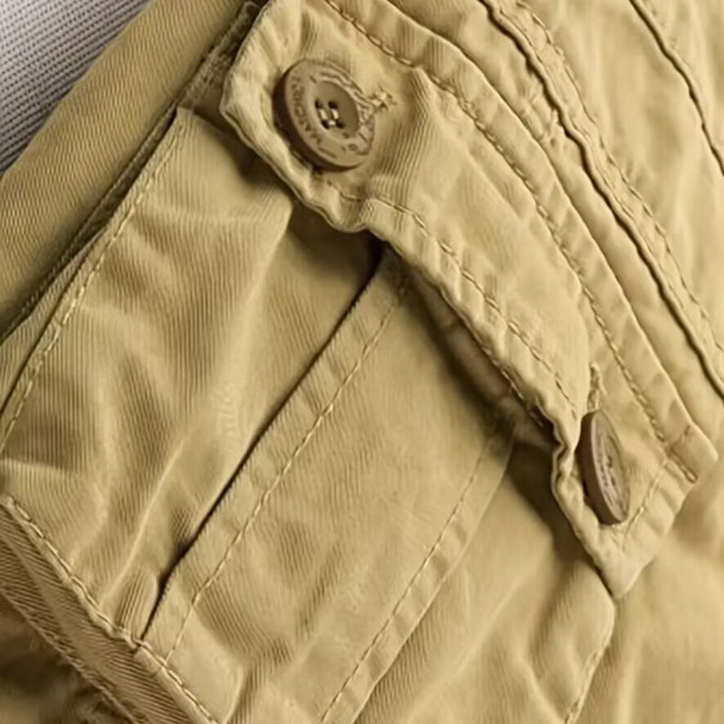 Pantaloni cargo classici da uomo con tasche multiple