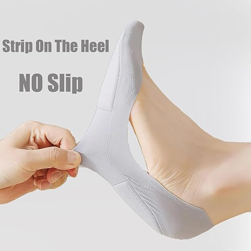 Calcetines invisibles transpirables de corte bajo gratis para mujer