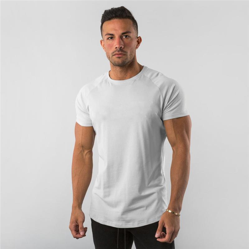 T-shirt traspirante da fitness da uomo, modello muscoloso