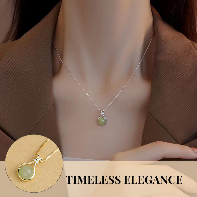 Elegante hangerketting van Hetian-jade
