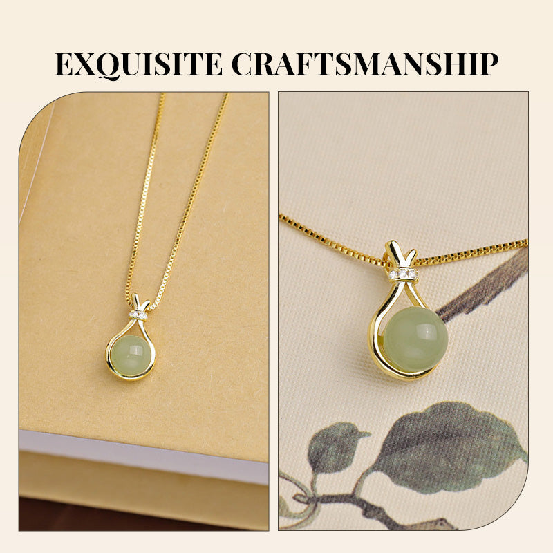 Elegante hangerketting van Hetian-jade