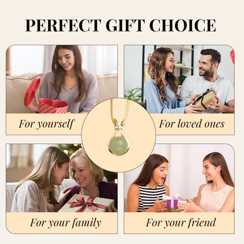 Elegante hangerketting van Hetian-jade