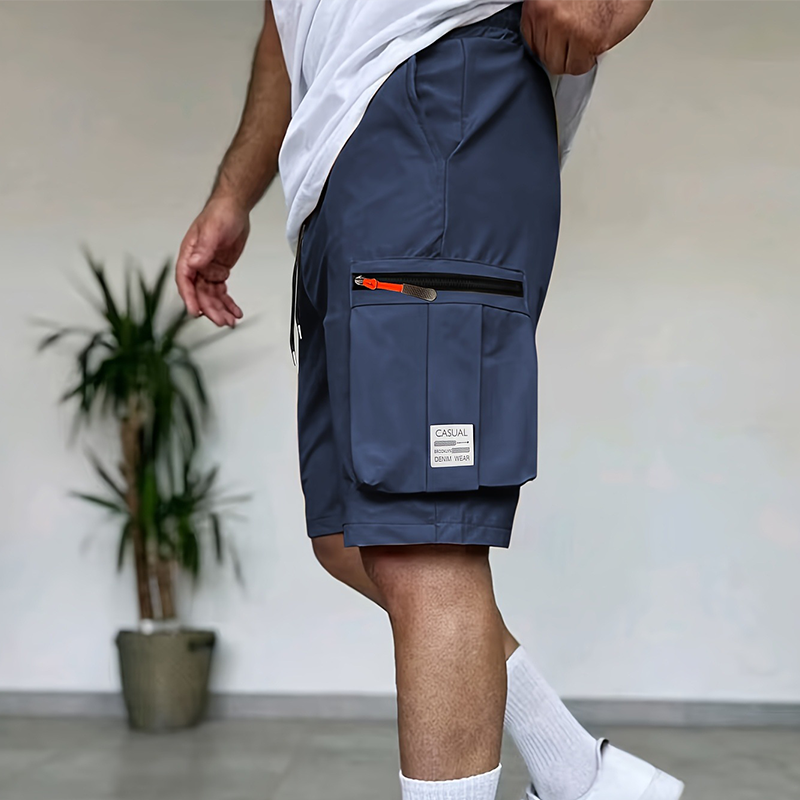 Casual cargoshort voor heren met meerdere zakken