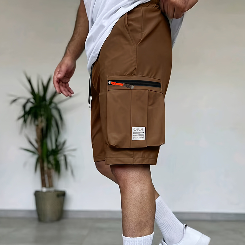 Casual cargoshort voor heren met meerdere zakken