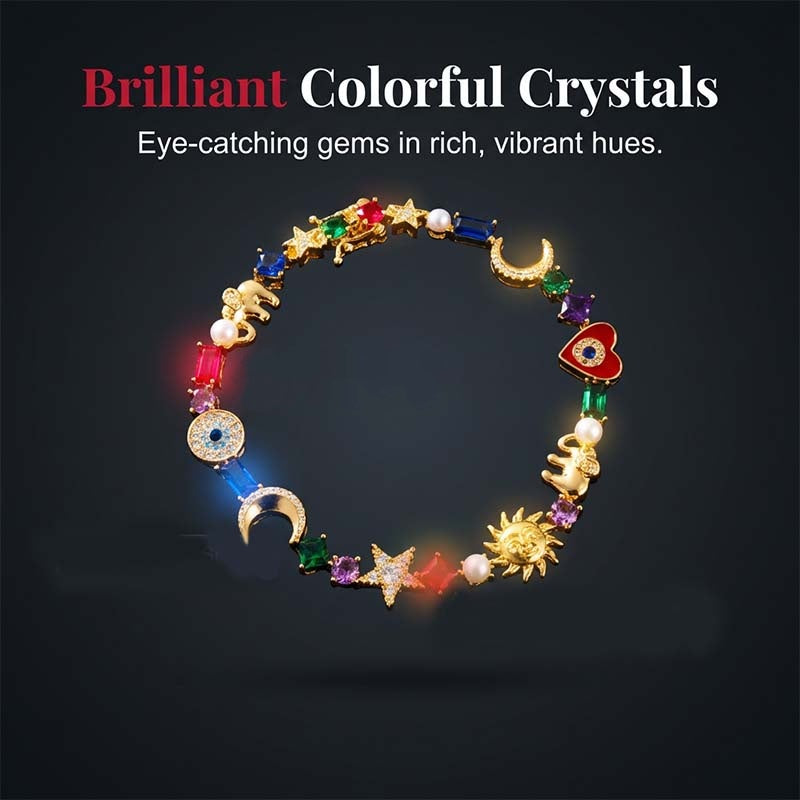 New Arrival Whimsical Celestial Charm Bracelet (Free Storage Box)