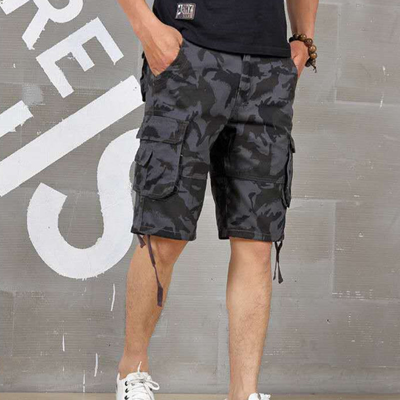 Men's Cotton Blend Camouflage Cargo Shorts