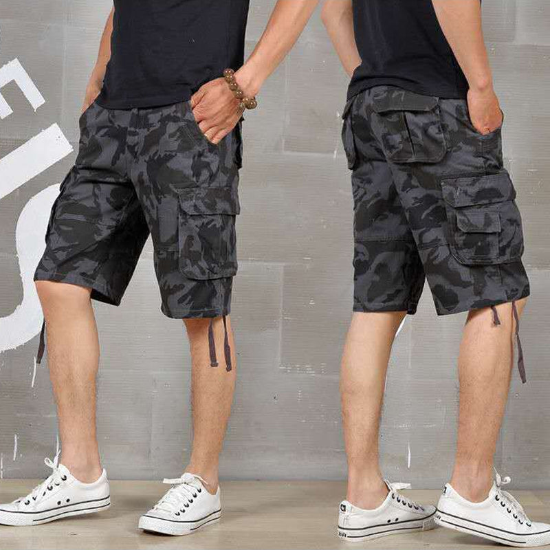 Men's Cotton Blend Camouflage Cargo Shorts