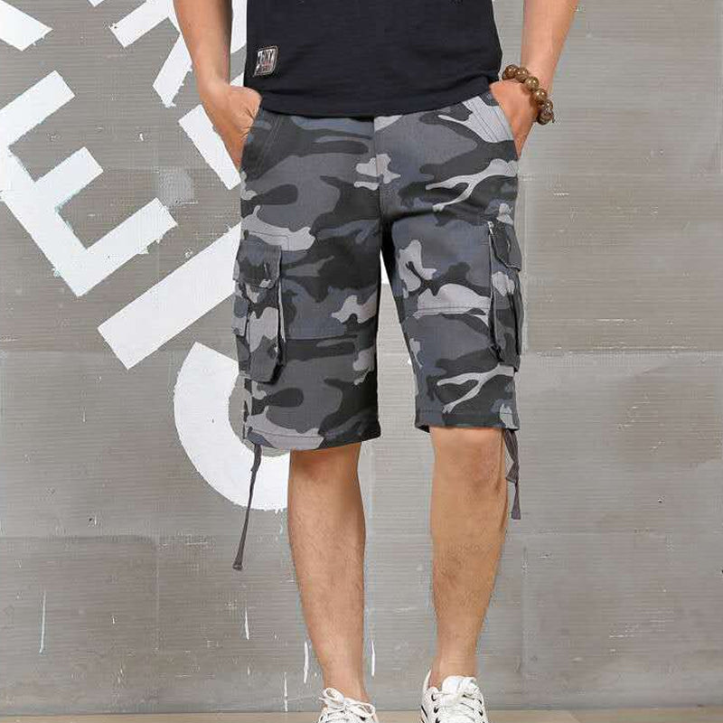 Men's Cotton Blend Camouflage Cargo Shorts