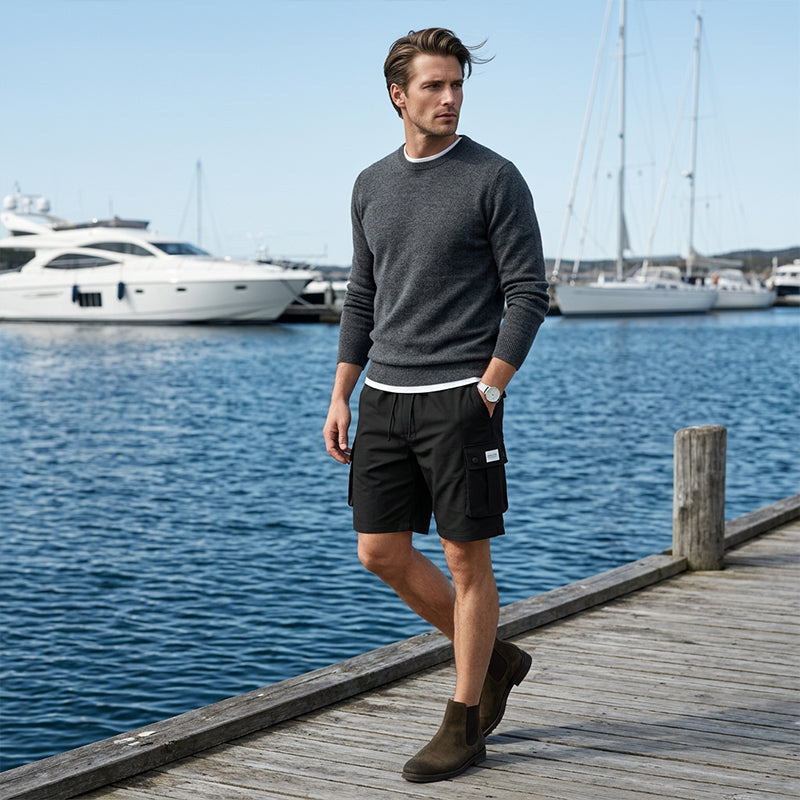 Relaxed Fit Summer Cargo Shorts for Men
