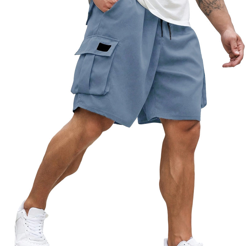 Pantalones cortos cargo de verano de corte holgado para hombre