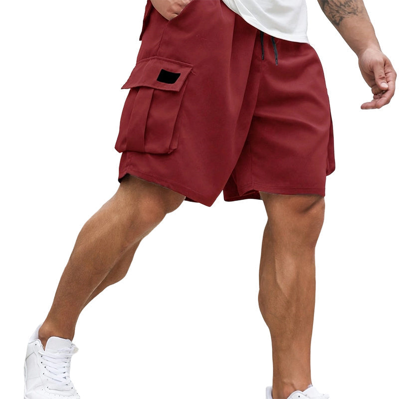 Pantalones cortos cargo de verano de corte holgado para hombre